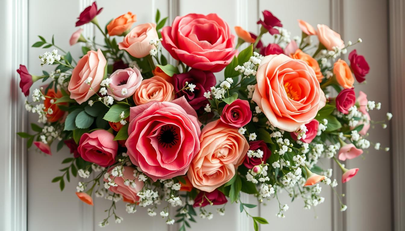 artificial floral wreath ideas homemade spring decor