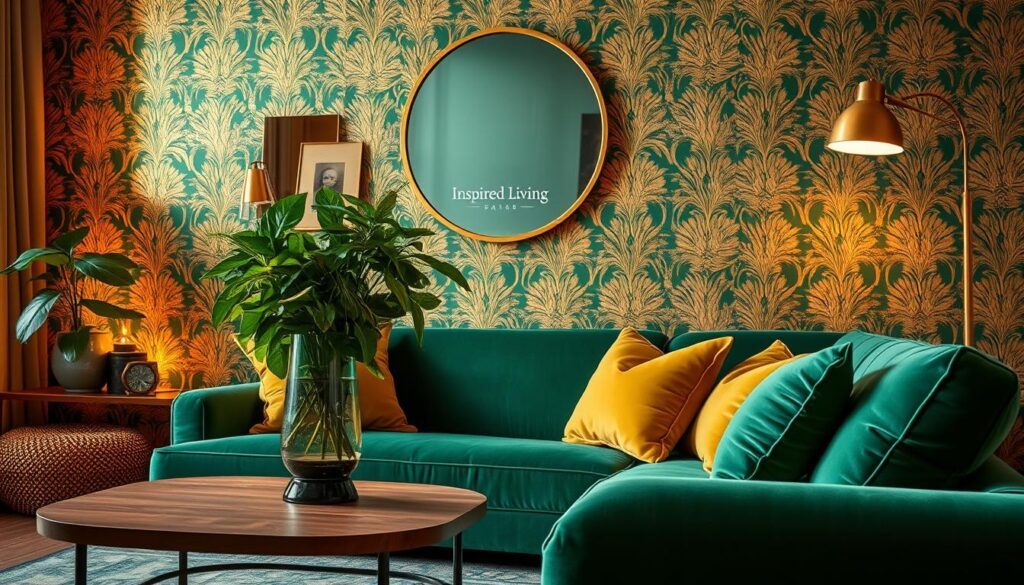 green and gold decor inspiration