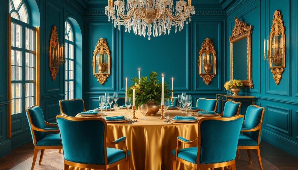 teal-and-gold-dining-room-ideas teal-and-gold-dining-room-ideas