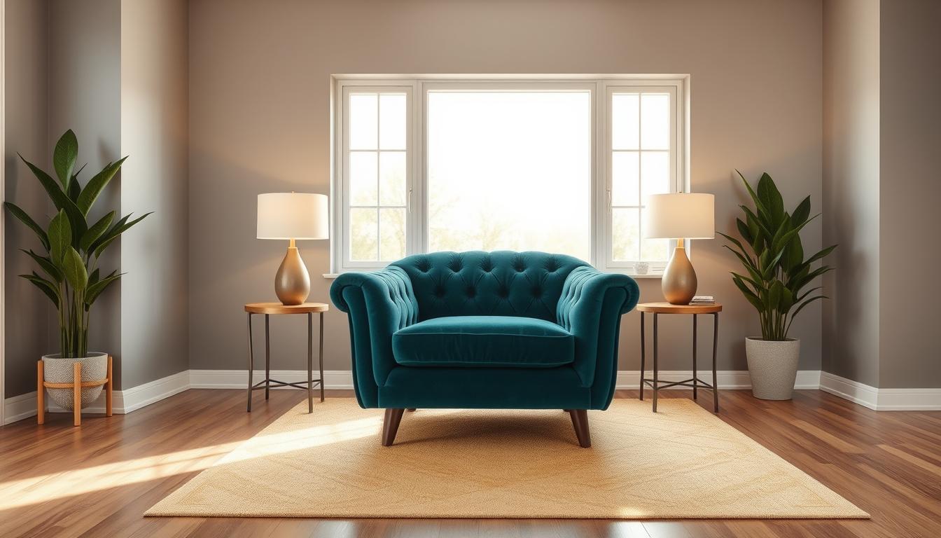 teal velvet chair in modern living room teal velvet chair in modern living room