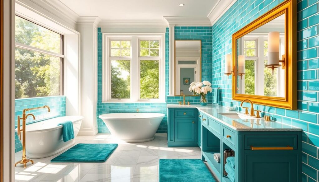 turquoise glam bathroom decor ideas turquoise glam bathroom decor ideas